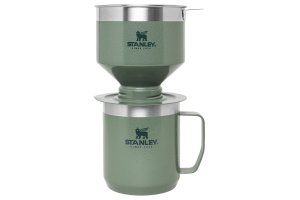STANLEY Set Camp mug + permanentní filtr dárkové balení kladívková zelená